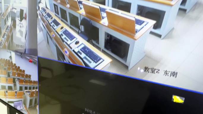机房监视器画面多媒体教室 (1)