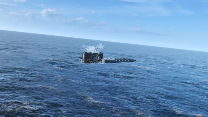 094核潜艇出水