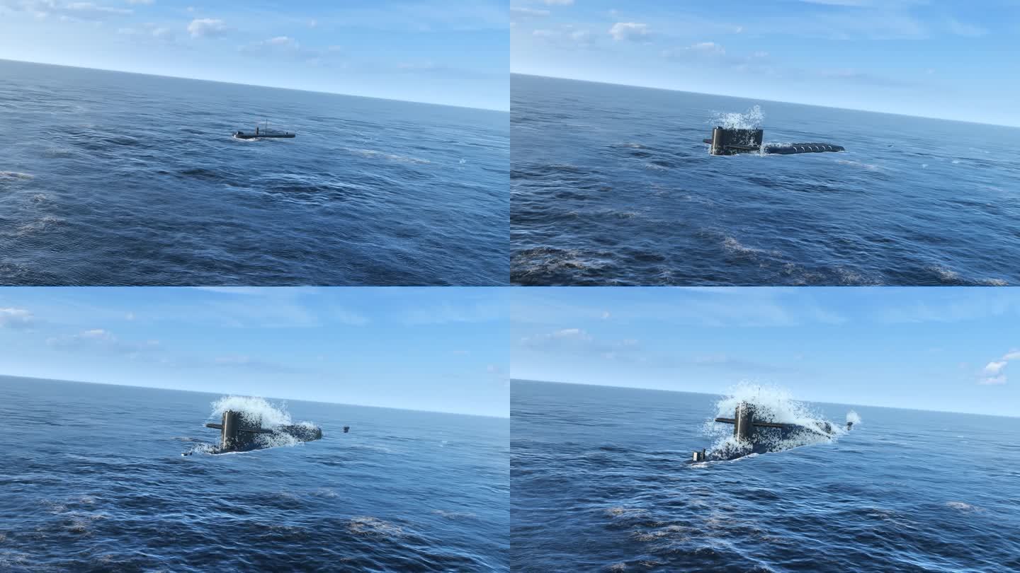 094核潜艇出水