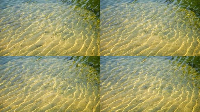 阳光 波纹 水面 诗意 唯美