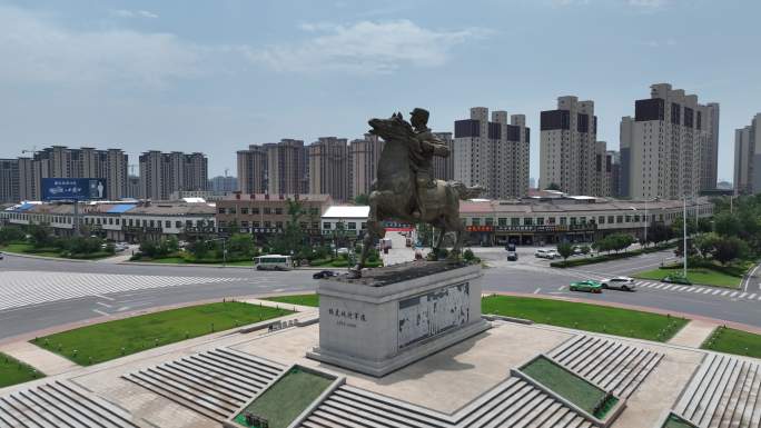 渭南市 蒲城县 杨虎城将军雕塑像