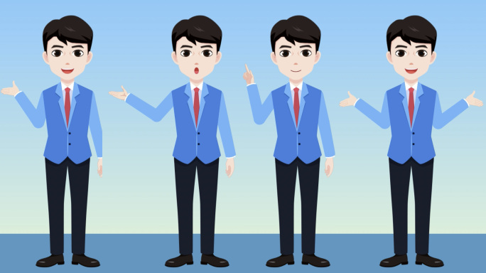 MG动画卡通人物男