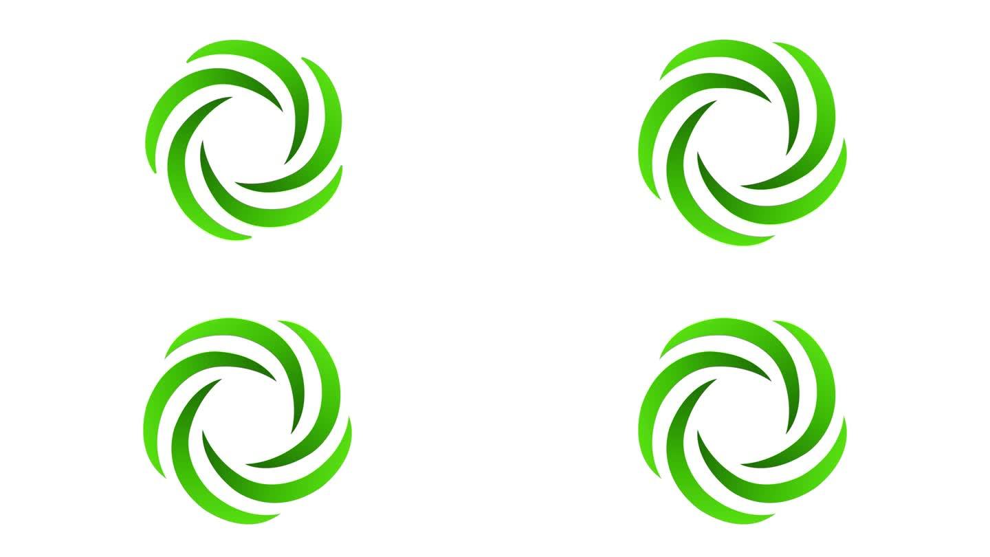 4K漩涡logo动画(绿色)