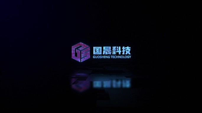 赛博朋克风故障风LOGO片头片尾