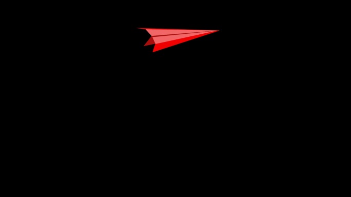 红色纸飞机多角度运动通道01