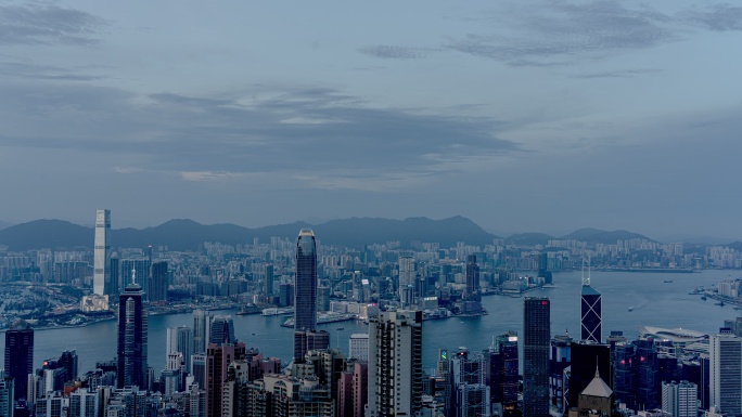 香港太平山顶延时