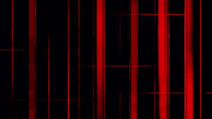 动态红色噪音在黑屏上。