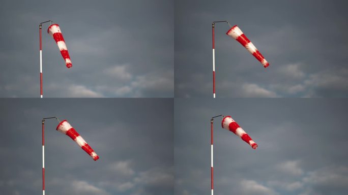 风袜(风服)作为风向和风力的指示器。起飞或降落区不可缺少的设备