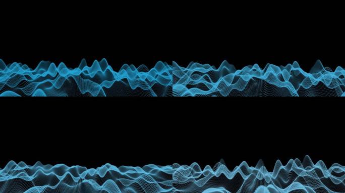 粒子波浪A 3蓝色 抒情 光线 舞蹈