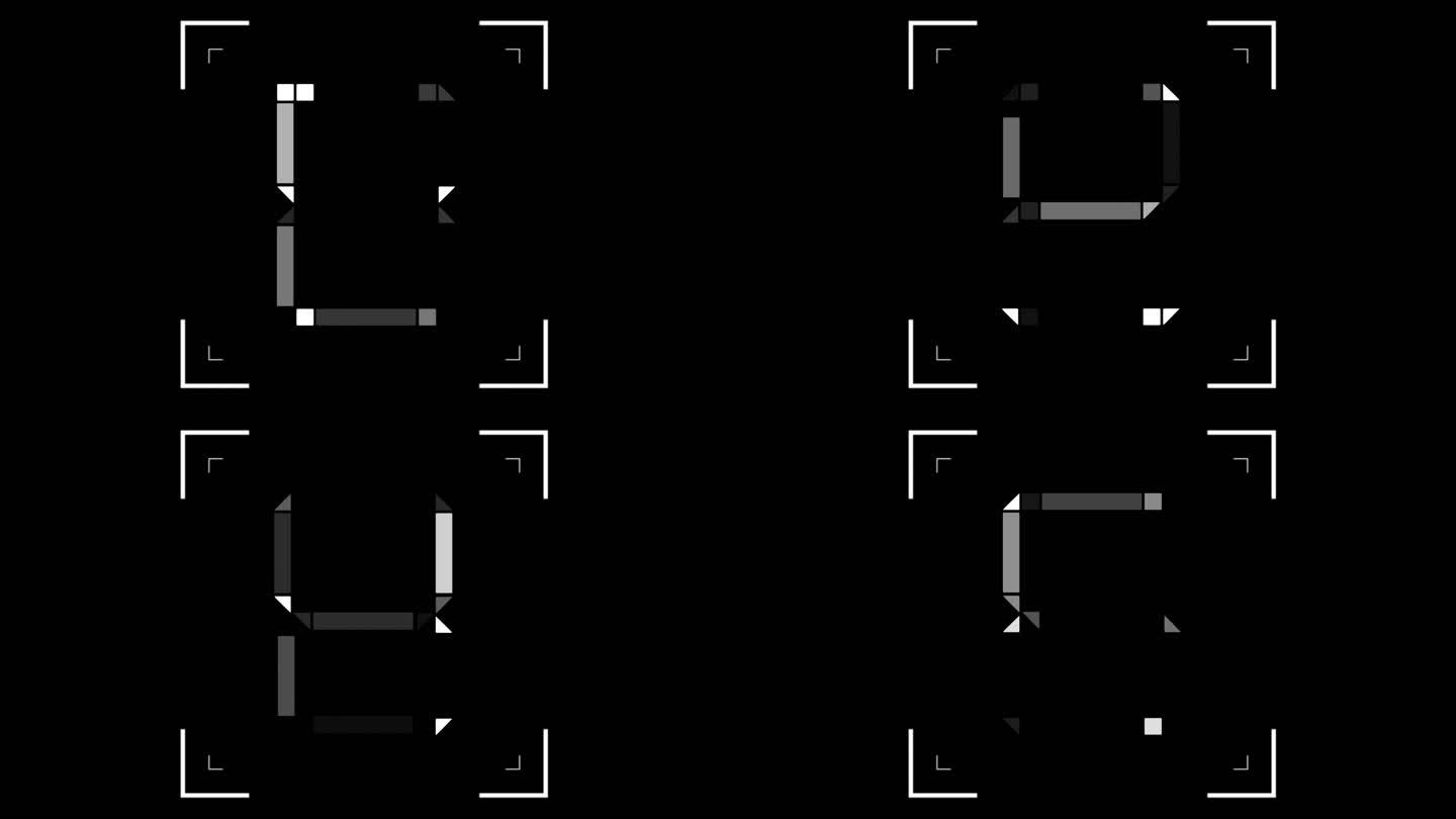 科技风格数字