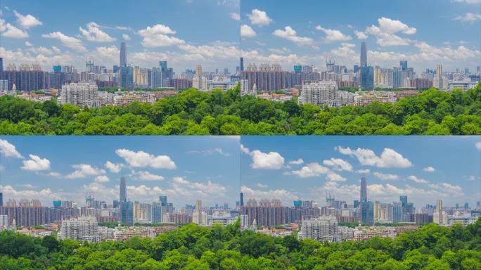 武汉城市地标天际线风光