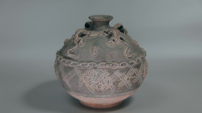 文化物质遗产古董陶罐古文化遗址出土文物