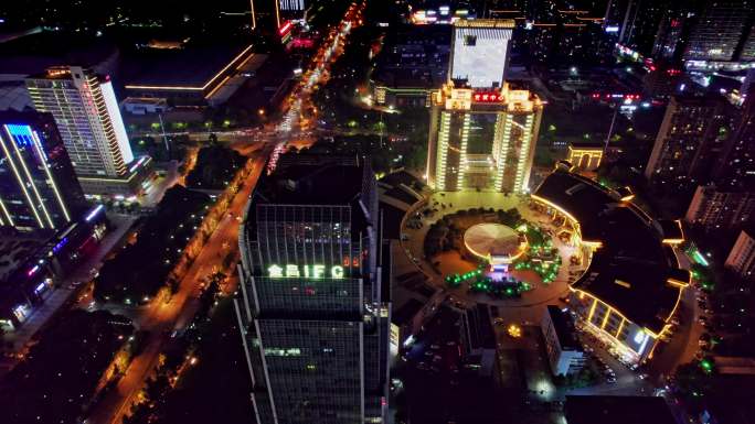 绍兴柯桥城市夜景