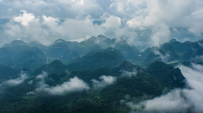 4k 延时水墨山丘