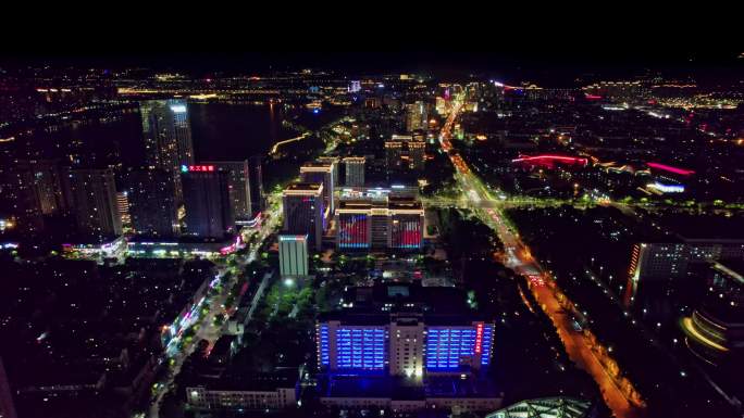 绍兴柯桥城市夜景