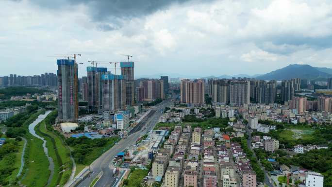 深圳城市建设城市发展，坪山风景城市更新