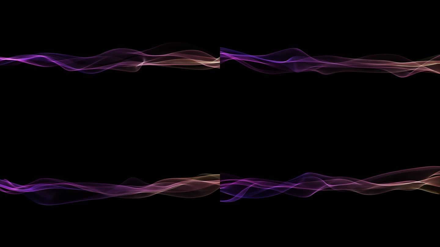 4K紫色飘带-无缝循环带透明通道