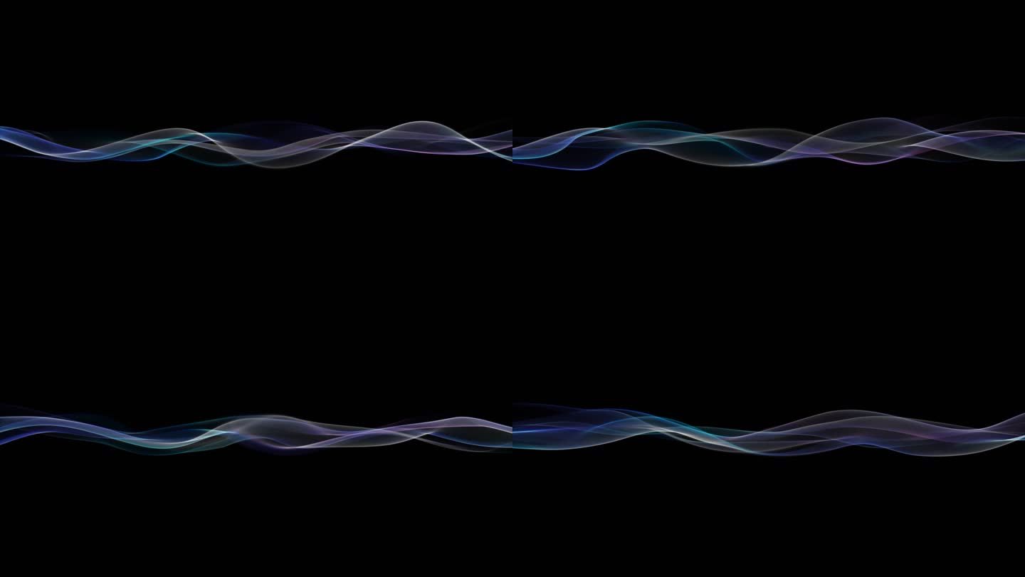 4K蓝紫色飘带粒子-无缝循环带透明通道