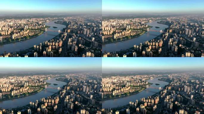 重庆九龙坡城市全景航拍