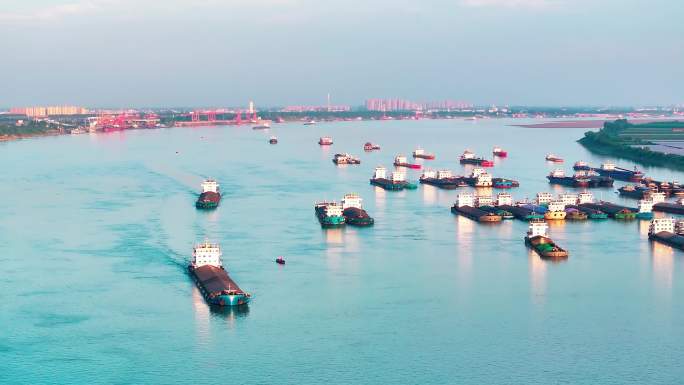 长江航运船舶货船运输长江经济带一带一路