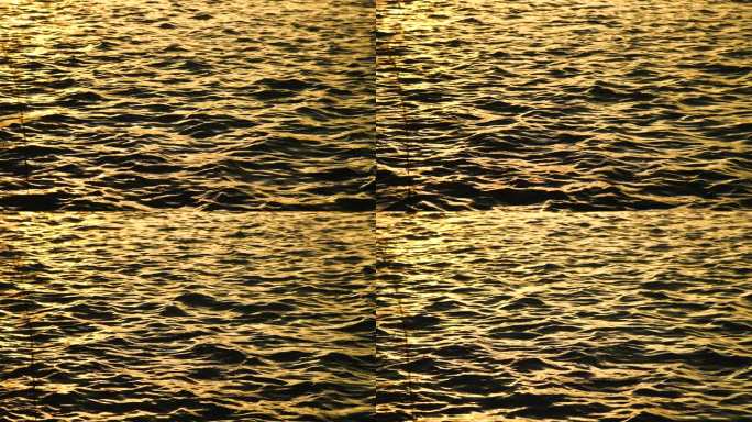 波光粼粼的湖面上水波纹4K实拍