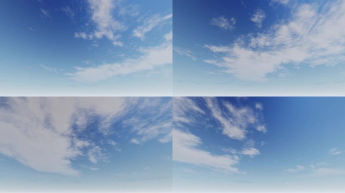 蓝天白云天空