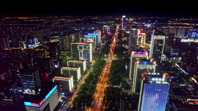 绍兴柯桥城市夜景