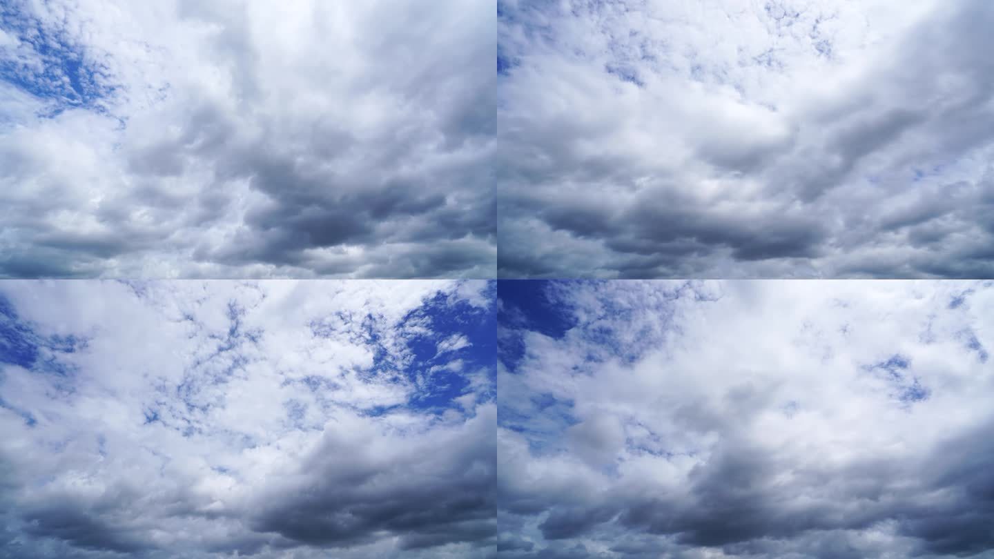 多云天气雨后天空阴天乌云延时云层云朵变化