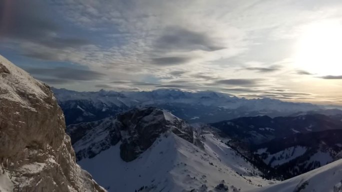 瑞士皮拉图斯山的景色