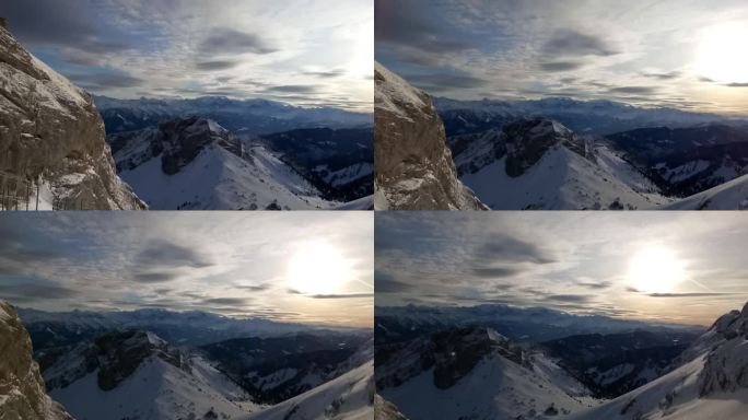 瑞士皮拉图斯山的景色