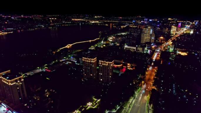 绍兴柯桥城市夜景