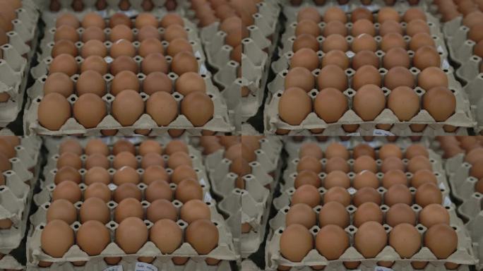 超市里的新鲜鸡蛋