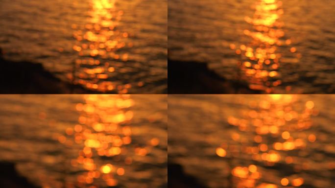波光粼粼的湖面光斑4K实拍