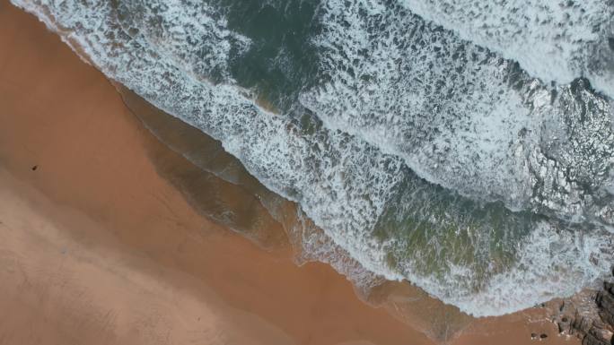 中国沿海视频深圳海边海水白浪沙滩