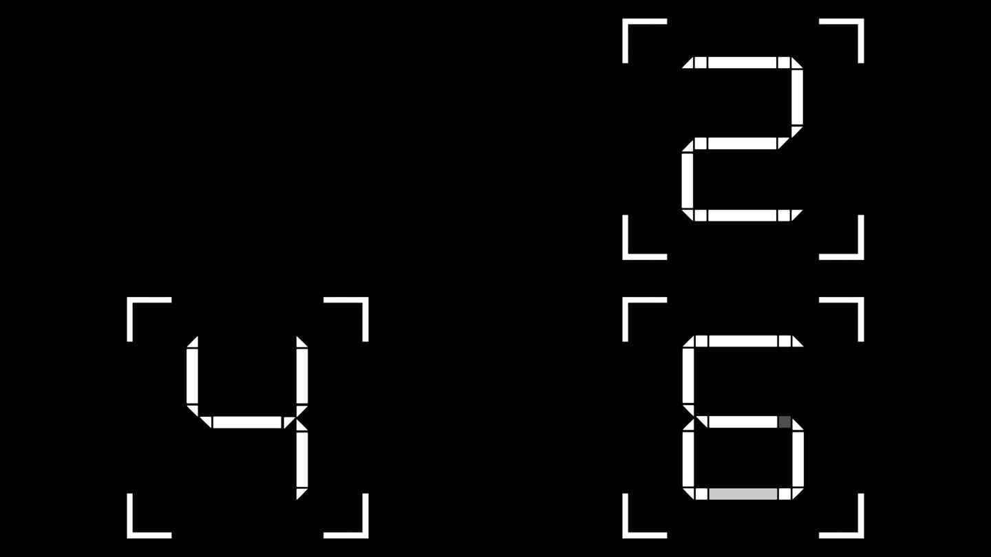 科技风格数字