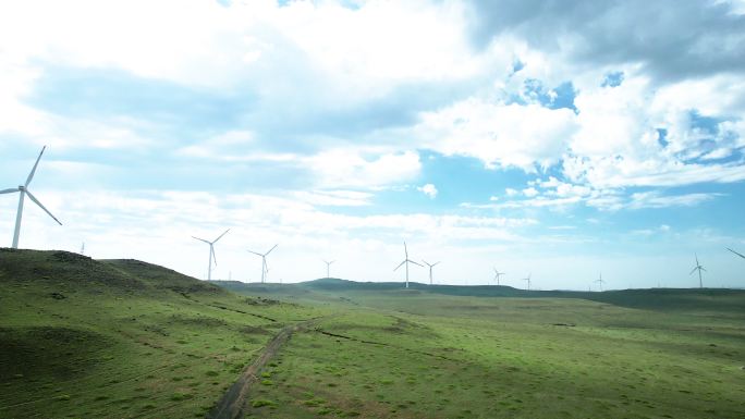 内蒙古 工业发电 清洁能源 风车 风电