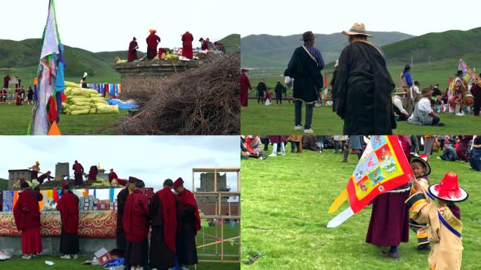 果洛狮龙王宫纪念格萨尔煨桑藏族盛会