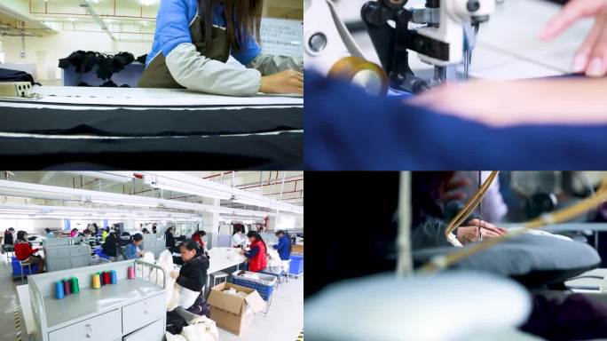 大型缝纫机 服装厂 批量生产