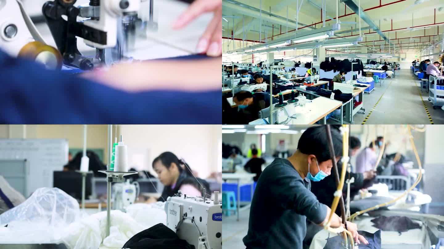 大型缝纫机 服装厂 批量生产