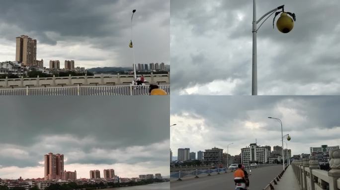 暴风雨来临乌云密布大雨来临雨景前夕