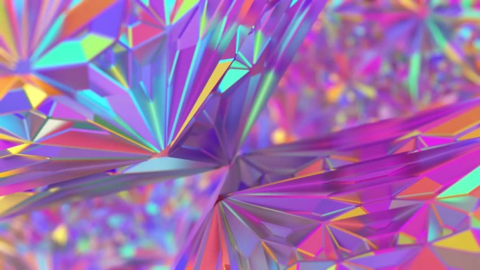 抽象水晶彩虹背景闪亮的五彩缤纷的色彩