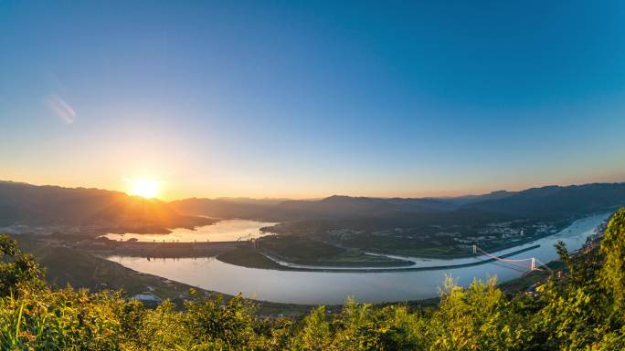 三峡大坝（日落到灯起）