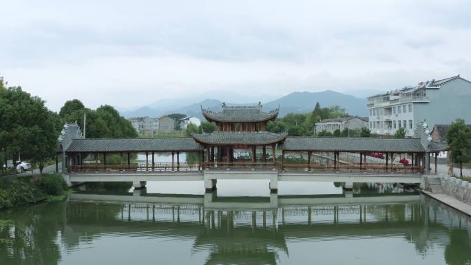 古镇古桥流水水坝小桥流水人家