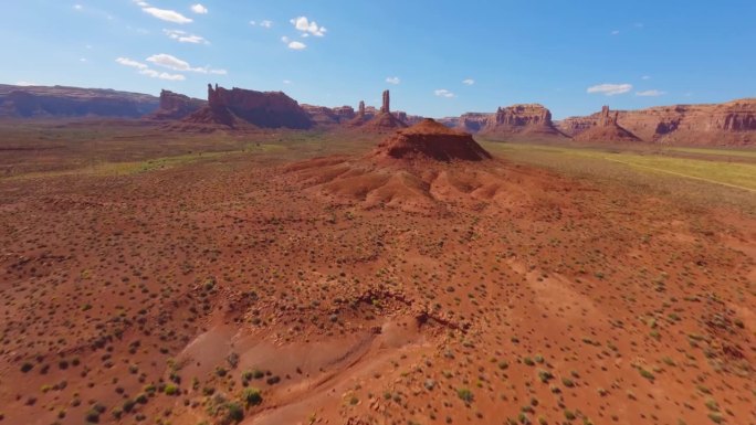 美国犹他州众神谷沙漠中的FPV无人机