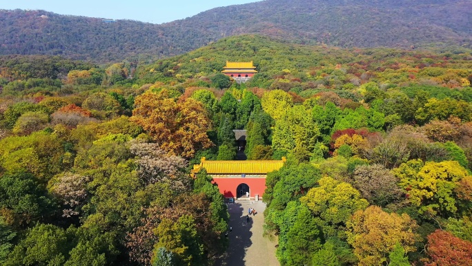 【4K】南京城市航拍明孝陵