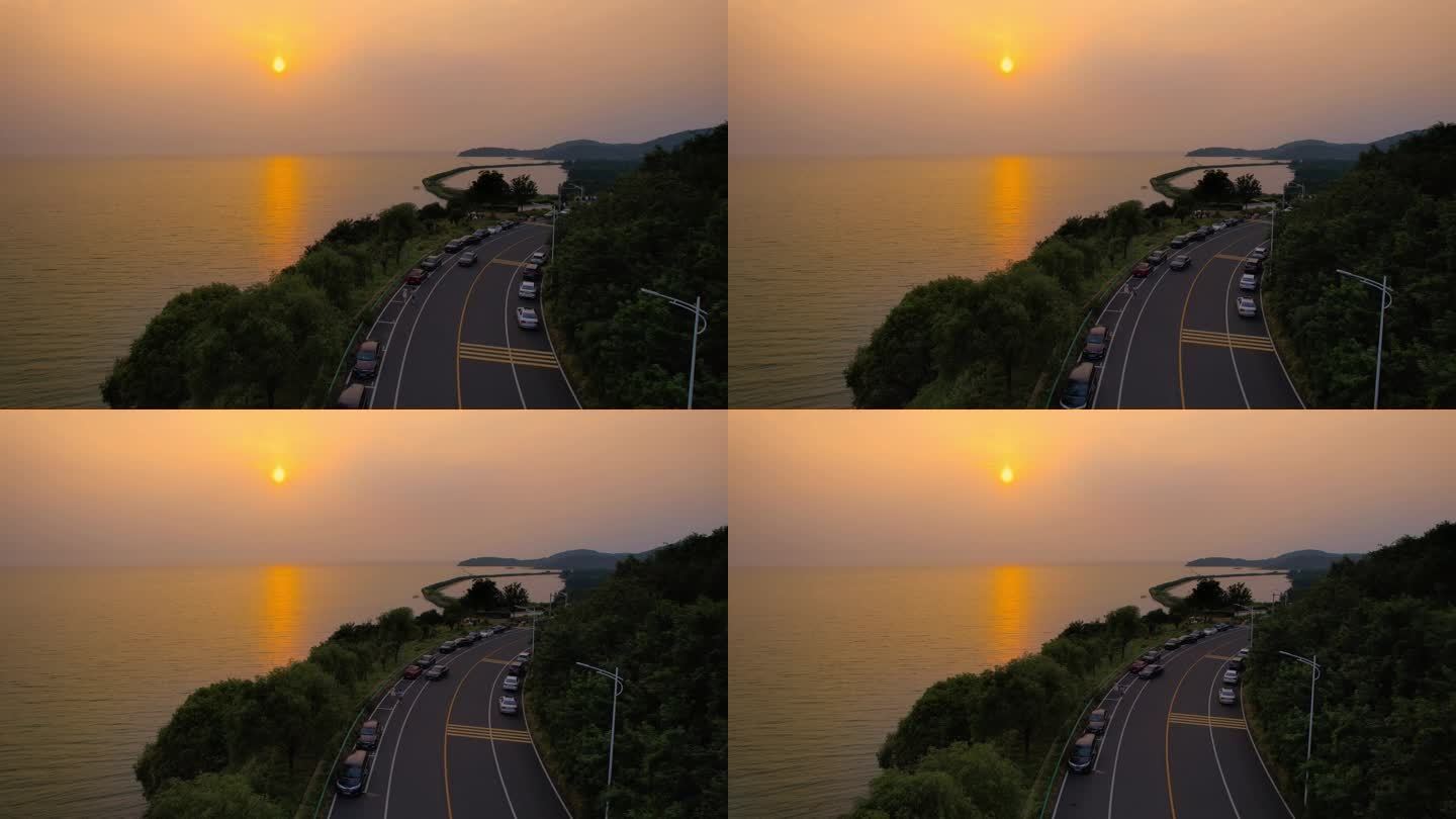 太湖西山岛夕阳