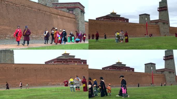 果洛狮龙宫藏族人群