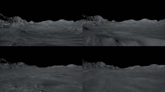 4k月球表面快速穿梭②