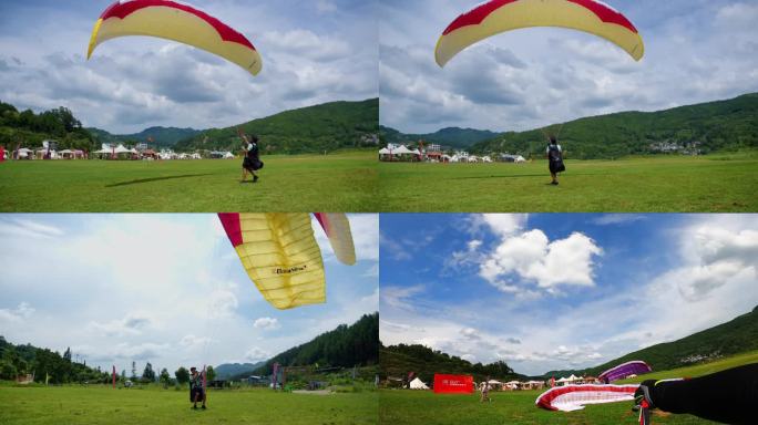 滑翔伞斗伞 滑翔伞第一视角 滑翔伞运动