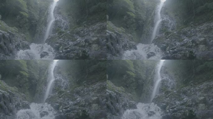 (4K) X浙江泰顺乌岩岭山涧流水慢镜头